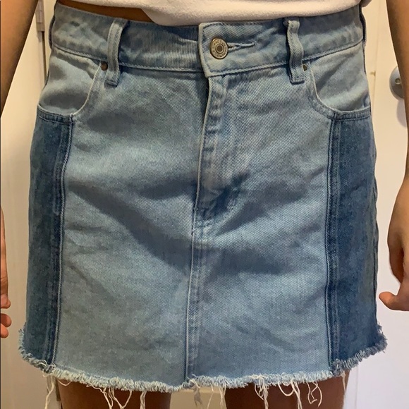 Pacsun denim two tone mini skirt - Picture 5 of 7